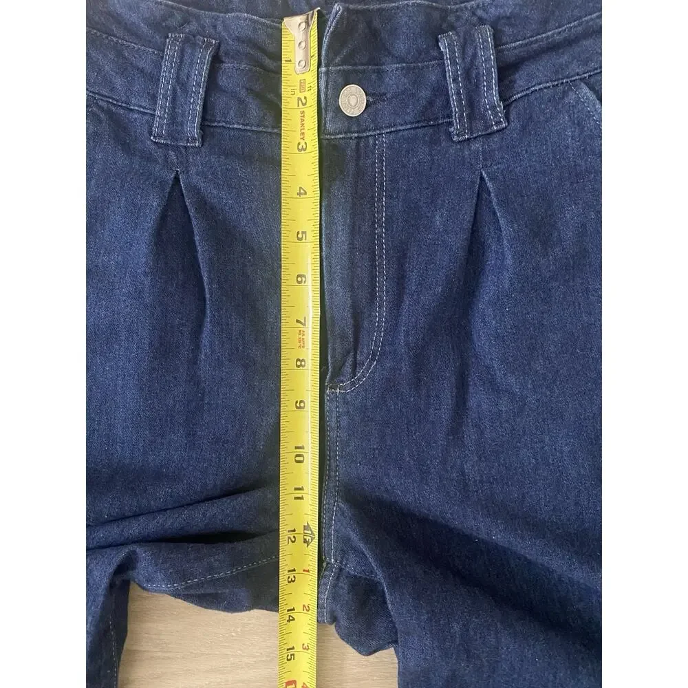PAIGE Harper Flutter Waistband Baltimore Wide Leg Denim Jeans 29 Preppy Boho‎